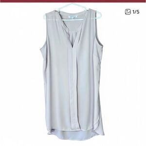 Rose&Olive Light Pink Blush Sleeveless V-Neck Tunic Blouse Women’s XL